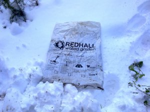 low tech sledge - a thick plastic bag